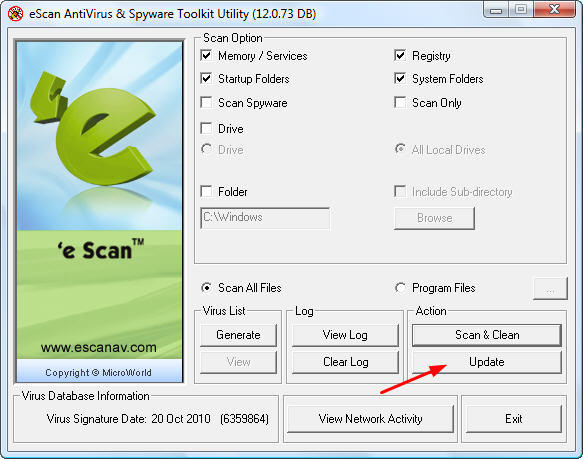 Escan antivirus license key free download crack